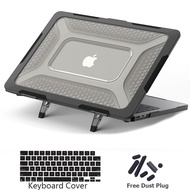 เคสแล็ปท็อปขาตั้งพร้อมสำหรับ2022 Macbook Air เคส M2 A2681 A2337 M1 Pro 13 14นิ้ว A2338พลาสติกคลุมแข็