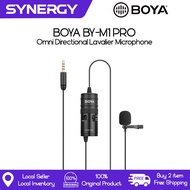 Boya Microphone BY-M1 Pro Universal Lavalier Microphone with Foam Windscreen & Lapel Clip