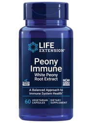 Life Extension Peony Immune, White Peony Root, Immune Health Support, Immune System, Gluten-Free, No