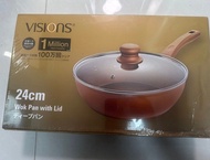 VISIONS 24cm 帶蓋炒鍋