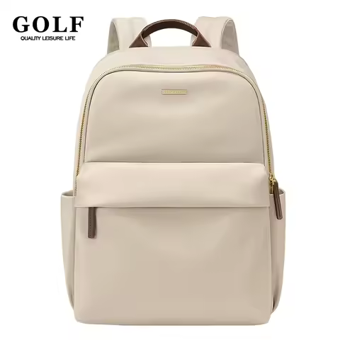 GOLF Women Notebook Backpack 14 Inch Black Backpacks Multi Pockets Fashion Computer Back Pack Office