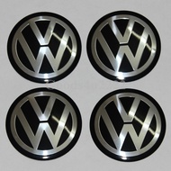 4PCS Car Wheel Center Hub Cap Sticker 65MM  VW Wheel Center Cap Sticker Emblem Badge--&- For Car
