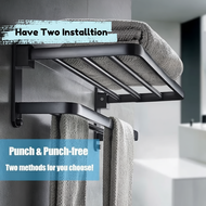 Bathroom Towel Rack Towel Bar RakTuala Mandi Penyangkut Bathroom Organizer Accessories Bathroom廁所置物架