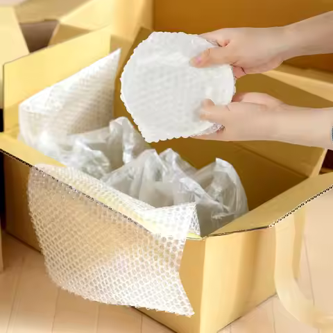 5m/7m Long, 50cm/60cm Wide Double-layer Bubble Wrap Roll, Express Delivery Packaging Shockproof Bubb