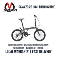 Sava Z3 9 speed / 20inch (451) Single Arm Folding Bike