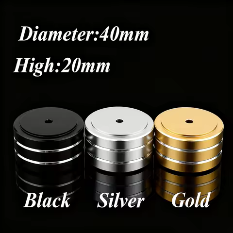 4PCS 40X20mm Isolation Feet AMP Stand Turntable Feet Aluminum Speakers Spikes Audio Pads 40*10 for A