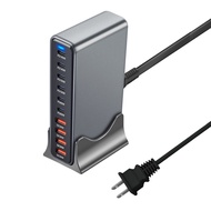 730W GaN Desktop Fast CHARGING Station 10 พอร์ต USB Charger สําหรับ MacBook PD3.1 140W USB Type C Fa