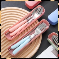 ❦ Set Stainless Steel Portable Cutlery Set Dining Tools Tableware