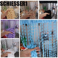 SCHIESSER1 Beaded Door Curtain, 1*2M Door Curtain Beaded String Curtain, Window Treatment Solid Colo