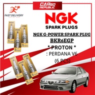 Proton Perdana V6 (6 Pcs) (BKR6EGP) NGK G-POWER Spark Plug Set 100% Original