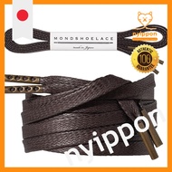 MONDSHOELACE Waxed Flat Shoelaces Metal Aglet Thick for Leather Shoes Boot