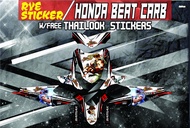 Decals Sticker Motorcycle Decals for Honda Beat 110 Carburator type046