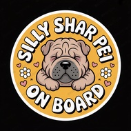 Car Stickers Waterproof Dog DOGHKP On Board SHAR PEI BICHON FRISE GREAT DANE