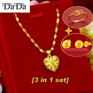 emas 916 gold original malaysia necklace lock bone water line necklace feminine style the transport 