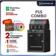 Bambu Lab P1S | P1S Combo | P1P Up to 16-color printing with AMS Up to 20000 mm/s² acceleration 3D P