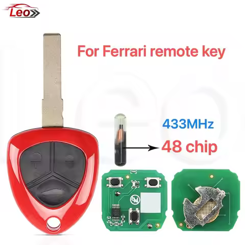 Leo For Ferrari 430 458 Ltalia California 599 GTB Fiorano FF Car smart remote key 2021-2014 3button 