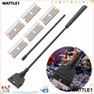 WTTLE Fish Tank Algae Scraper Scrubber Accessories Window Cleaning Algae Scraper Stainless Steel