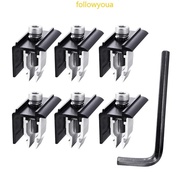 fol 6Pcs Solar Panel Holder End Clamp End Clamp for Mounting Solar Panel Clamps Mounting for Solar Panel Fixings