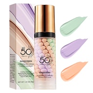 3 In 1Primer for Face Before MakeupSunscreen Isolation Cream SPF 50 One Step Color Corrector Face Pr