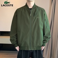 Spring Autumn Flight Suit Jacket Men American Retro Loose Baseball Collar Stitching Ribbed Men Women