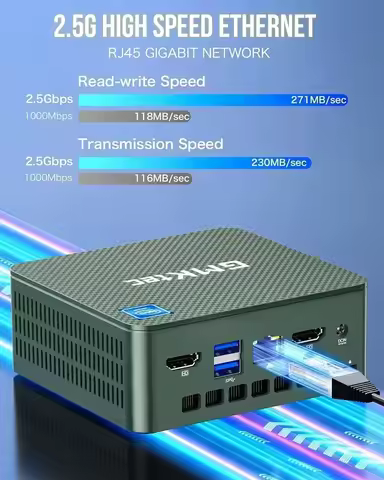 G3 Plus Mini PC intel Twin Lake N150 Mutil-Core Windows 11 DDR4 NVMe SSD WIFI6 BT5.2 4K HD Office/Ho