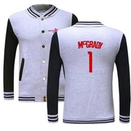 💥Tracy McGrady棉運動厚外套💥NBA球衣火箭隊Adidas愛迪達T-Mac棒球籃球風衣休閒薄夾克男722