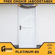 Pintu Kamar Mandi Pvc Tebal Platinum Special Edition 80X200 -- Putih