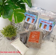 Set trà sữa Thái Xanh Thái Đỏ tự pha Set trà sữa trân châu đường đen 4 món - Set Nguyên Liệu Trà Sữa