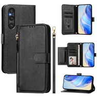 Ready stock Multi-Card Slots Zipper Wallet Leather Phone Case For Sony Xperia 1 VIII/Sony Xperia 5 I