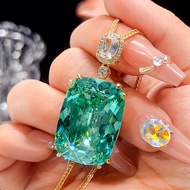 Jewelry Simulation Para Green Luxury Gold Necklace Main Stone 20 * 28