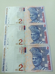 (3pcs)(3pcs)(3pcs)0Duit Lama Malaysia Rm2 Siri 8