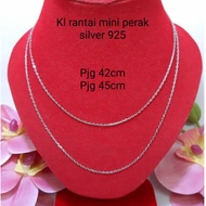 Small nori chain necklace 925 silver necklace mini silver 925 adult necklace