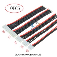 10pcs 10CM RC Lipo Battery Balance Charger 2S 3S 4S 5S 6S 22AWG Cable For IMAX B3 B6