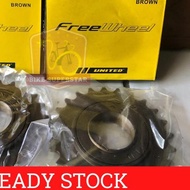 Freewheel / Sprocket / Rear Gear United 16T/18T/20T/22T/24T Single Speed