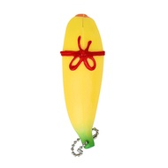 discount 11cm Novelty Squishy Funny Silicone Banana Squeeze Toy Stress Reliever Toy Keychain Cure An