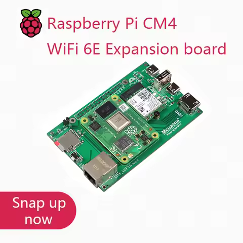 CM4 based wifi6 WiFi 6E expansion board,Raspberry Pi Compute Module 4, Intel AX200 AX210 PCIe A Key
