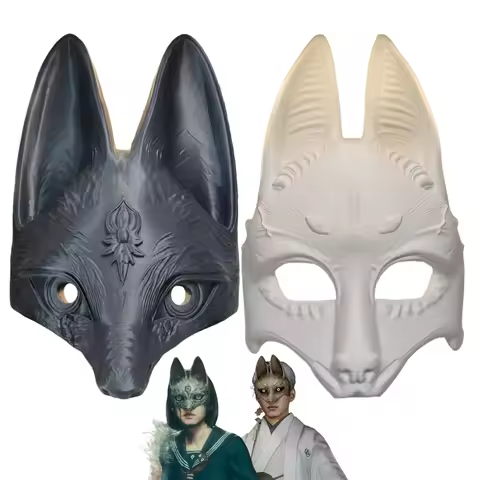 Game SILENT HILL F Fox Mask Shimizu Hinako Cosplay Mask Adult Unisex 3D Printing Half Faced DIY Fox 