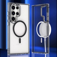 MOCOME เคส Magsafe ชาร์จไร้สาย Samsung S25 Ultra เคสแม่เหล็กชาร์จไร้สาย Samsung S25Ultra Magnetic ca