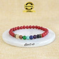 RED CHAKRA Original 7 Crystal CHAKRA Bracelet for Men, Women, Boys, Girls, Cool, Aesthetic