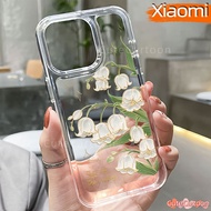Aesthetic Tulip PC Case Xiaomi 14T POCO X7 PRO M4 M6-Pro C65 F5 F4 12-LITE 13T Glossy Guys Clear Acr