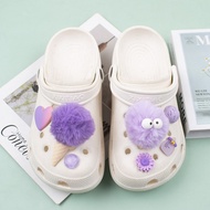 Creative Plush Ice Cream Shoes Accessories, crocs charm（NO SHOES)/jibbitz crocs/crocs jibbitz access