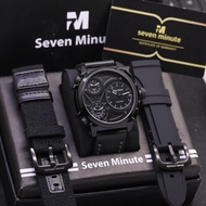 Jam Tangan Pria Seven Minute Triple Time Sm9139 Paket