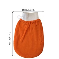 Bathing Glove Exfoliating Dead Skin Removal Scrubber Shower Body Rubbing Towel For Back Leg Arm, Bla