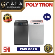 Mesin cuci polytron PAW 8028/29 Otomatis 8 kg 1 tabung (Top Loading)