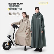 Beimei Electric Vehicle Bottle Raincoat Thickened Long Conjoined Adult Motorcycle Self @-