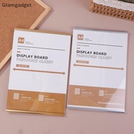 [Glg] A4 Wall Mount 8.5 X 11 Inch Acrylic Sign Holder Stand Restaurant Menu Paper Price Listing Pict