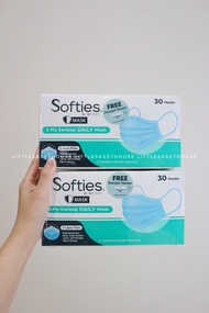 SOFTIES DAILY/SURGICAL MASK isi 30s - MASKER SOFTIES MEDIS 3PLY DAILY