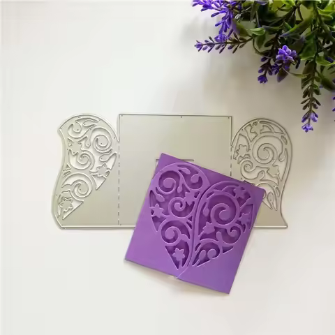 Heart Metal Cutting Dies Butterfly Card Frame Happy Birthday Scrapbook Album