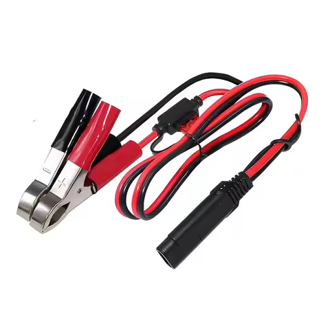 SAE To Battery Alligator Clip 40cm 12V SAE 2Pin Quick Disconnect Cable SAE To Battery Clamp Cord Bui