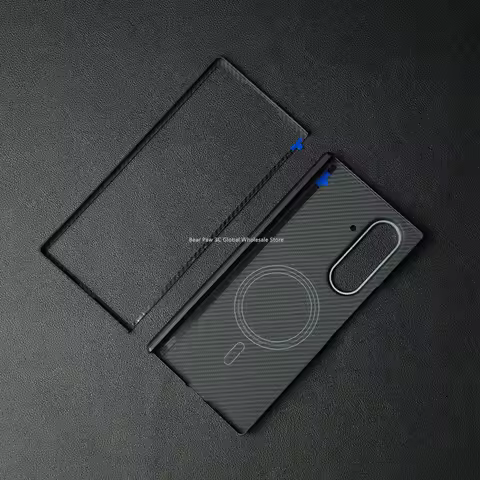Magnetic for MagSafe Case for Samsung Galaxy Z Fold 7 W26 Aramid Carbon Fiber Cover Ultra-Thin Light